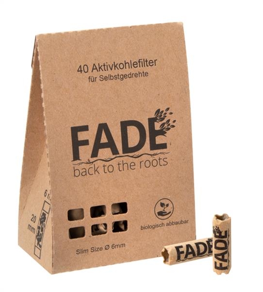 FADE Filter Aktivkohelfilter Slim Size ø 6,4mm 40er Schachtel